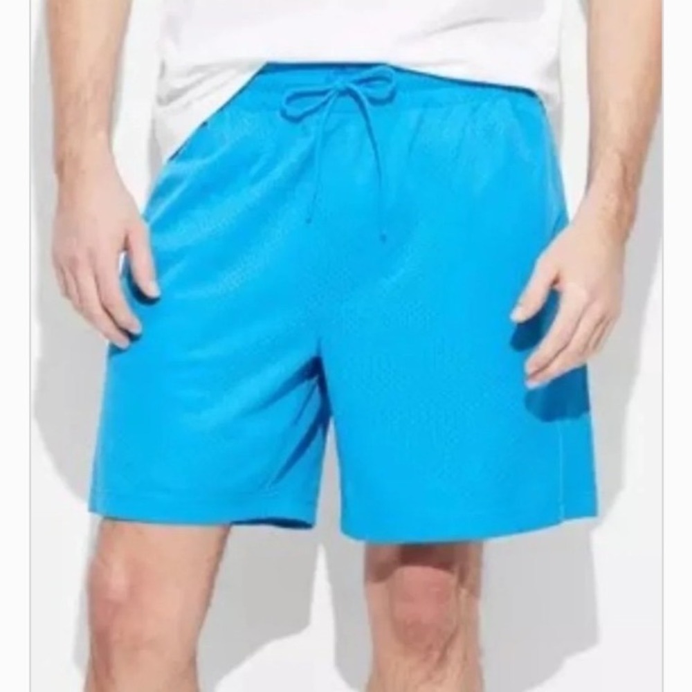Original Use Mesh Athletic Shorts Mens XL Turquoise Blue New With Tags